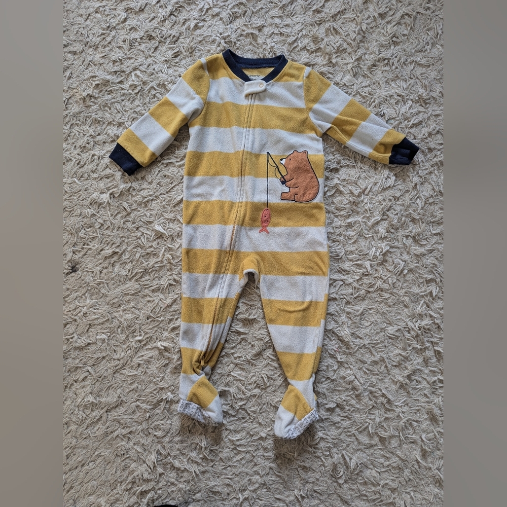 Carter's Striped Fleece Onesie